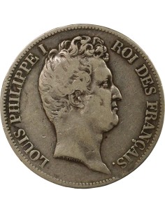 Louis-Philippe Ier Tr. en Creux 5 francs Argent 1831 T Nantes 2