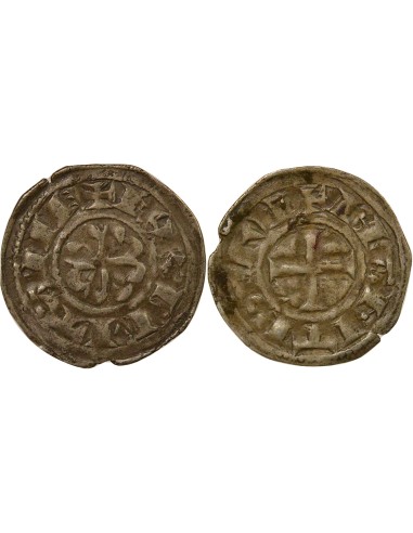 Duché de Bretagne 1 denier Billon 1186-1206 T Nantes