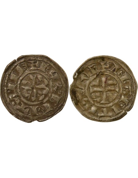 Duché de Bretagne 1 denier Billon 1186-1206 T Nantes