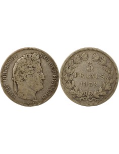 Louis-Philippe Ier Tr. en Relief 5 francs Argent 1832 T Nantes