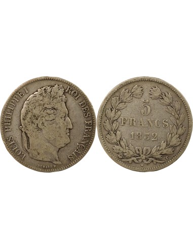 Louis-Philippe Ier Tr. en Relief 5 francs Argent 1832 T Nantes