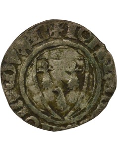 Duché de Bretagne  Jean IV de Bretagne 1 blanc guénar Argent 1385-1417 T Nantes 2