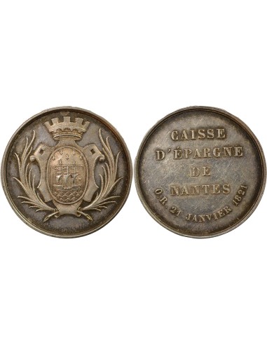 Caisse d'Epargne de Nantes 1 jeton Argent Hand (1845-1860) A Paris