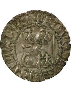 Duché de Bretagne François II de Bretagne A la Targe 1 blanc Billon 1458-1488 T Nantes 2