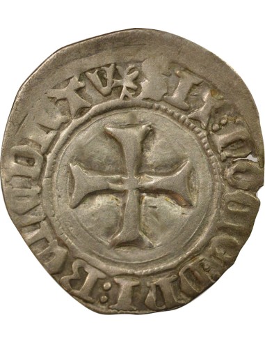 Duché de Bretagne Jean V dit le Sage à la Targe 1 blanc Billon 1434-1442 9 Rennes