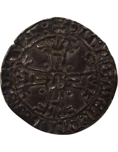 Duché de Bretagne François II de Bretagne A l'Ecu 1 gros Argent 1474-1484 T Nantes