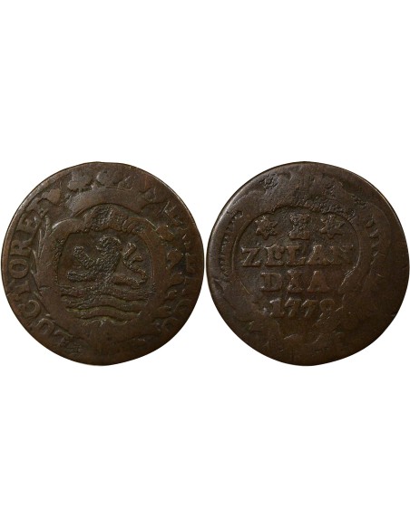 Pays-Bas 1 duit Cuivre 1779 Middelburg