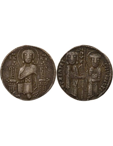 Venise Pietro Ziani 1 grosso Argent 1205-1229 V Venise