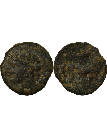 Grèce (Zeugitane) 1 shekel Cuivre 215-201 Av JC Carthage