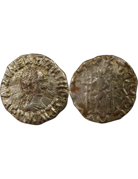 Grèce (Bactriane) Hermaeus 1 drachme Argent 90-70 Av JC
