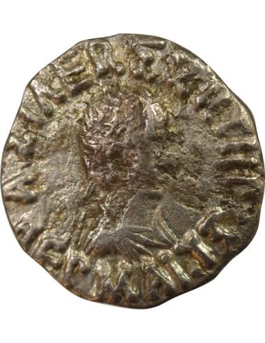 Grèce (Bactriane) Hermaeus 1 drachme Argent 90-70 Av JC