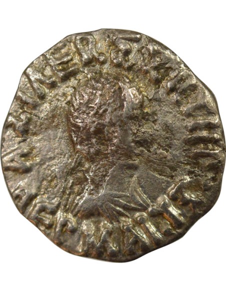Grèce (Bactriane) Hermaeus 1 drachme Argent 90-70 Av JC