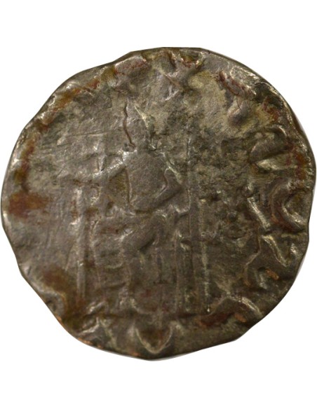 Grèce (Bactriane) Hermaeus 1 drachme Argent 90-70 Av JC