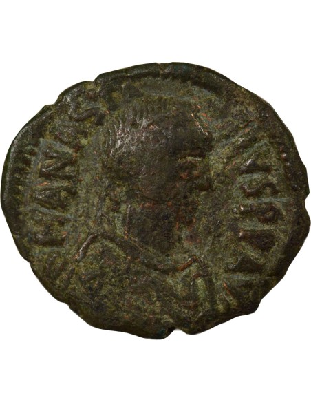 Empire Byzantin Anastase I 1/2 follis Cuivre 498-518 Constantinople