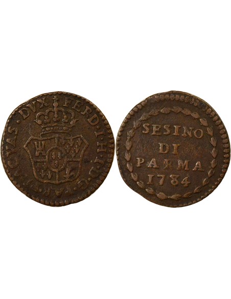Duché de Parme et Plaisance Ferdinand I de Parme 1 sizain Cuivre 1784 Parme