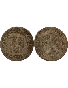 Etats Allemands (Juliers-Berg) Charles III Philippe 1 stuber Billon 1737 Düsseldorf