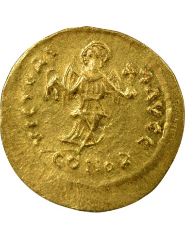 Empire Byzantin Maurice Tibère 1 semissis Or 583-602 Constantinople