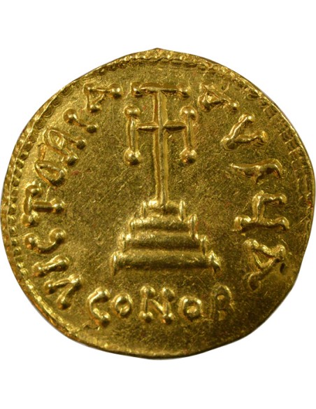 Empire Byzantin Constant II Héraclius Classe IVa 1 solidus Or 654-659 Constantinople