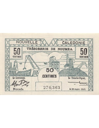 Nle Calédonie 50 centimes 1943