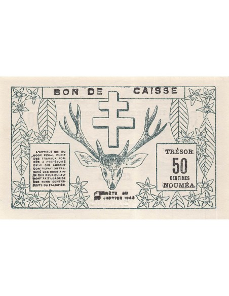 Nle Calédonie 50 centimes 1943