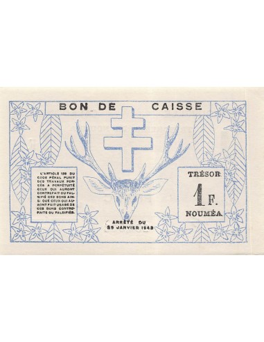 Nle Calédonie 1 franc 1943