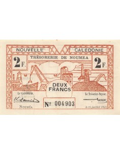 Nle Calédonie 2 francs 1942