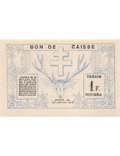 Nle Calédonie 1 franc 1943 2