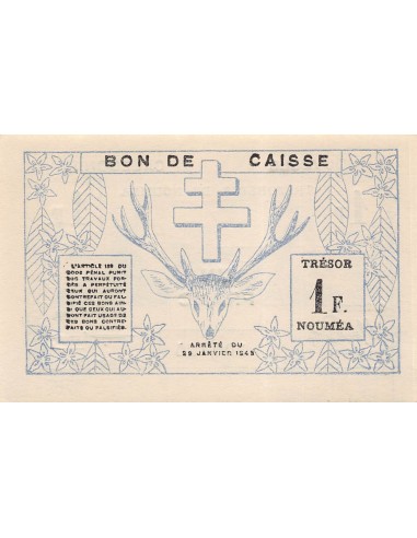 Nle Calédonie 1 franc 1943