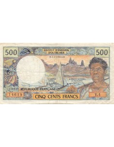 Nle Calédonie 500 francs 1969
