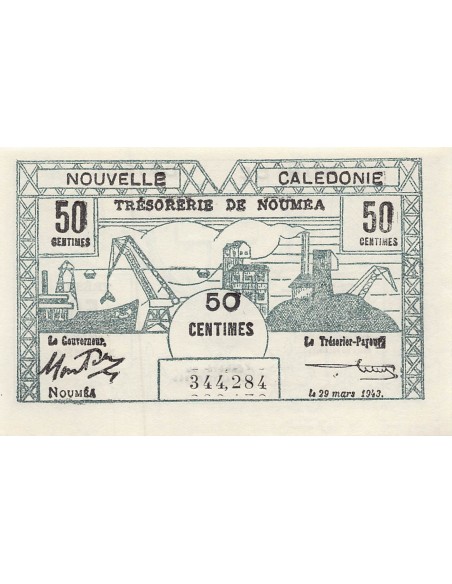 Nle Calédonie 50 centimes 1943