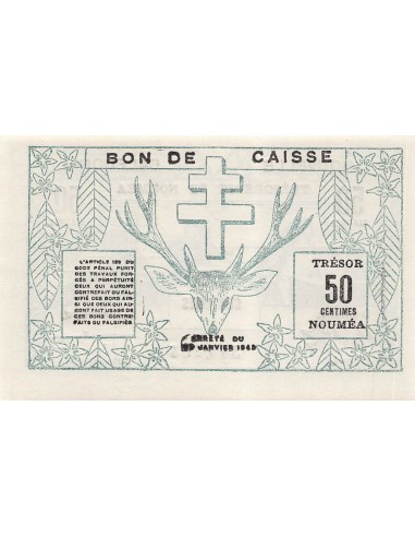 Nle Calédonie 50 centimes 1943