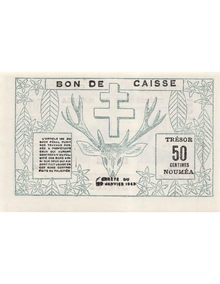 Nle Calédonie 50 centimes 1943
