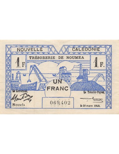 Nle Calédonie 1 franc 1943
