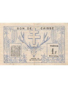 Nle Calédonie 1 franc 1943 2