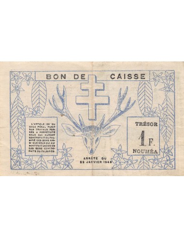 Nle Calédonie 1 franc 1943