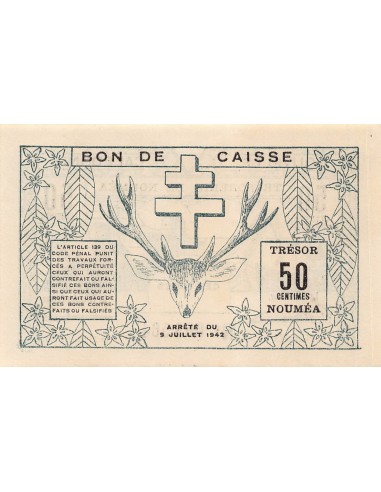 Nle Calédonie 50 centimes 1942