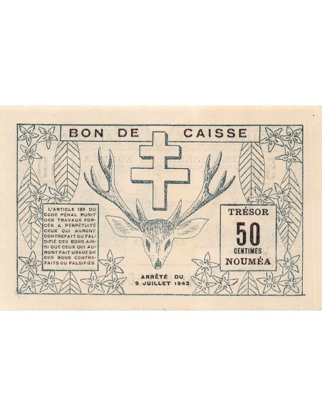 Nle Calédonie 50 centimes 1942