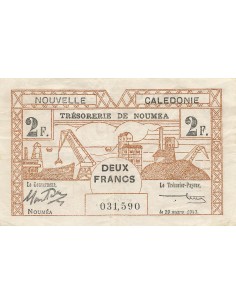 Nle Calédonie 2 francs 1943