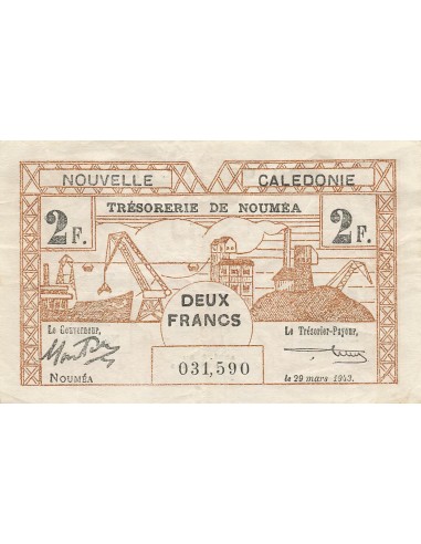 Nle Calédonie 2 francs 1943