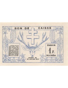 Nle Calédonie 1 franc 1943 2