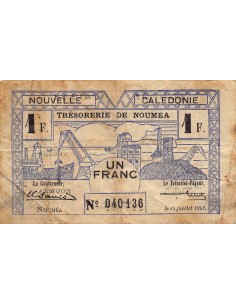 Nle Calédonie 1 franc 1942