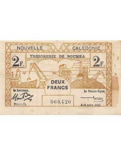 Nle Calédonie 2 francs 1943