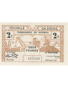 Nle Calédonie 2 francs 1943