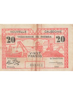 Nle Calédonie 20 francs 1943