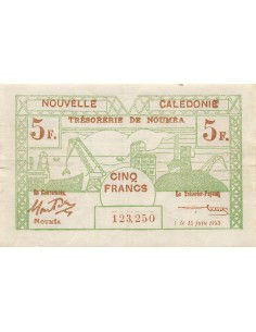 Nle Calédonie 5 francs 1943