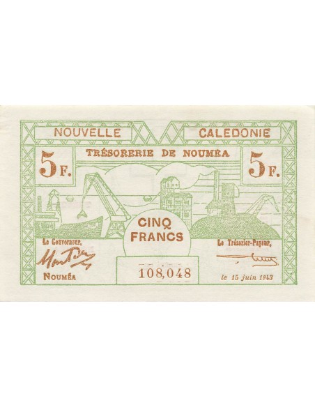 Nle Calédonie 5 francs 1943