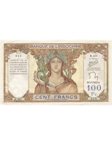 Nle Calédonie 100 francs 1957