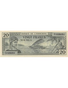 Nle Calédonie 20 francs 1944