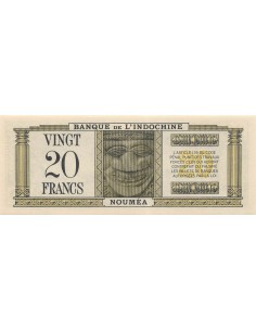 Nle Calédonie 20 francs 1944 2