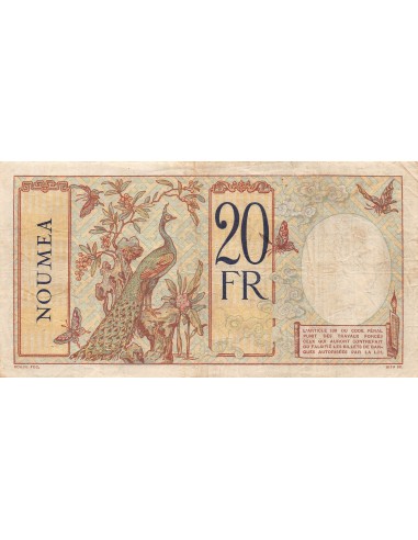 Nle Calédonie 20 francs 1929